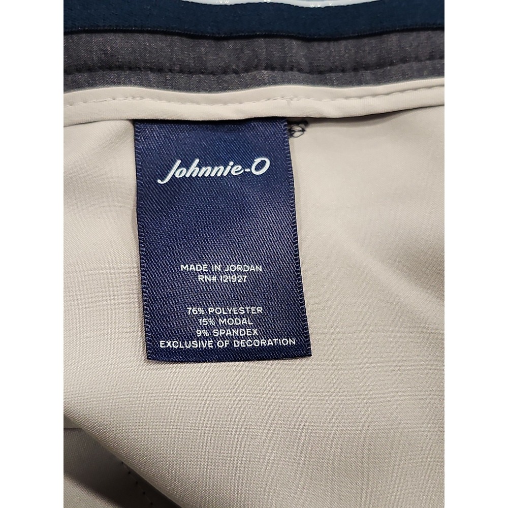 Johnnie-O NWT Mulligan Performance Shorts Mens 44 9 Inseam Navy Blue Stretch New - Picture 8 of 8